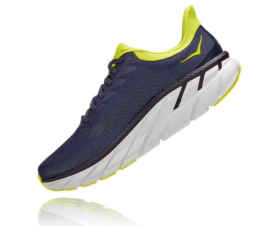 Hoka One One Clifton 7 Löparskor Herr - Marinblå - YHDZR-9541